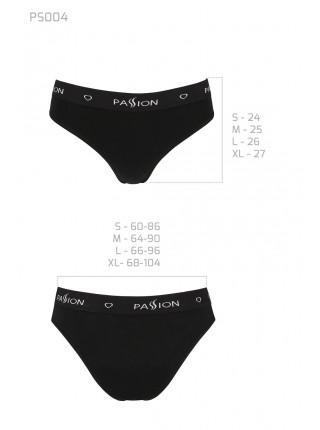 Briefs-slips from cotton with elastane Passion PS004 PANTIES black, size XL