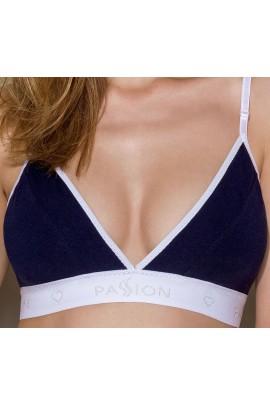 Спортивный топ с двойными бретелями Passion PS007 TOP navy blue, size S