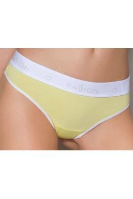 Sports panties-string Passion PS007 PANTIES yellow, size M