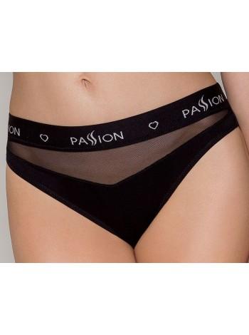 Panties with a transparent insert Passion PS006 PANTIES black, size S