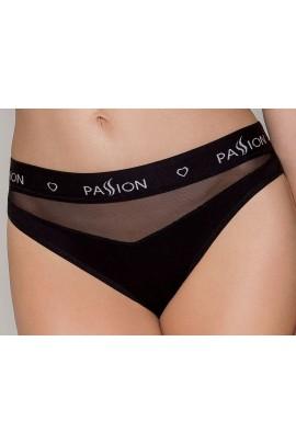 Panties with a transparent insert Passion PS006 PANTIES black, size XL
