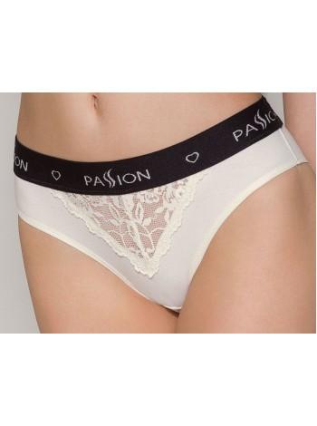 Трусики с широкой резинкой и кружевом Passion PS001 PANTIES ecru, size M