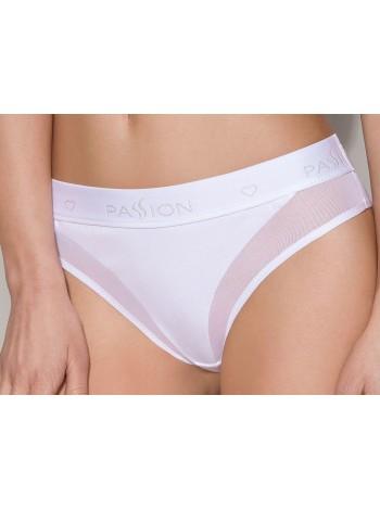Трусики із прозорою вставкою Passion PS002 PANTIES white, size L