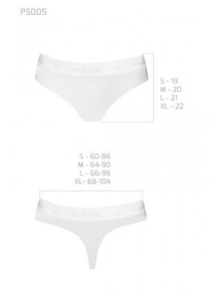 Cotton Brazilian panties Passion PS005 PANTIES white, size S