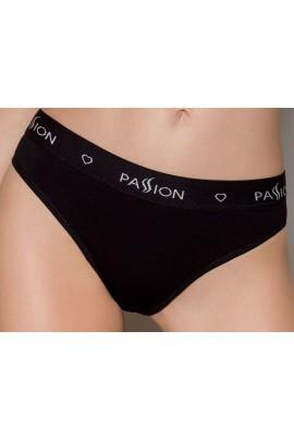 Трусики-слипы из хлопка с эластаном Passion PS004 PANTIES black, size M