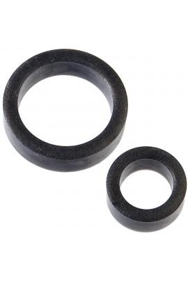 Набір ерекційних кілець Doc Johnson Platinum Premium Silicone — The C-Rings — Charcoal
