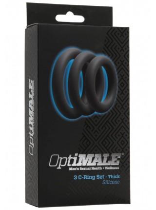 Набір ерекційних кілець Doc Johnson OptiMALE 3 C-Ring Set Thick