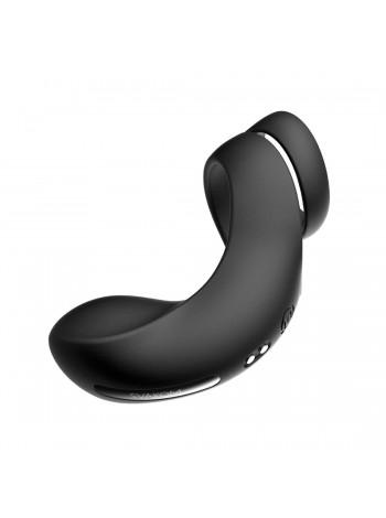 Double erection ring Svakom Benedict Black with stimulation of perineum
