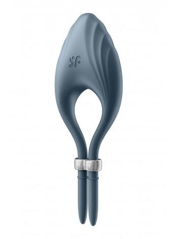 Erectional vibrous-laso Satisfyer Duelist Dark Blue, 10 modes, powerful motor