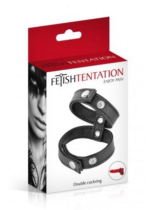 Erection ring with FETISH TENTION DUBLE SOCKRING diameter regulation
