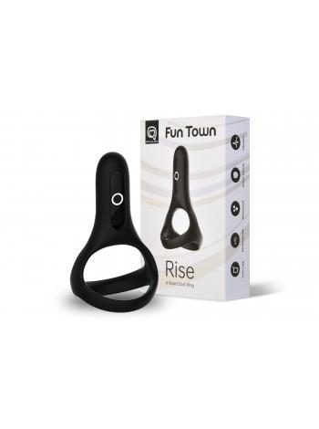 Double erection ring Fun Town Rise Black, Managing Smartphone
