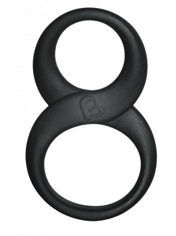 Эрекционное кольцо для члена и мошонки Rocks Off 8 Ball Black