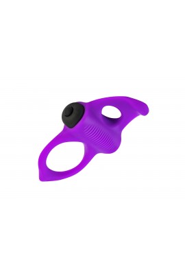 Эрекционное виброкольцо со стимулятором клитора Adrien Lastic Lingus MAX Violet