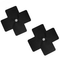 Sexual chest stickers with rhinestone art of sex - ruth pestis with crystal, black