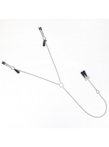 Зажимы для сосков и клитора Art of Sex - Nipple and clit clamps Black Pearl
