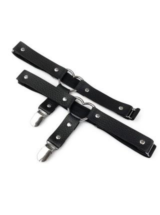 Гартери для панчіх з натуральної шкіри Art of Sex Paula (2 шт.)