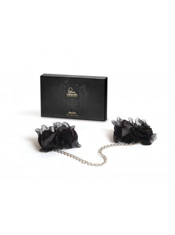 Handcuffs in Gift Packaging Bijoux Indiscrets - Frou Frou Organza Handcuffs, Atlas and Organza