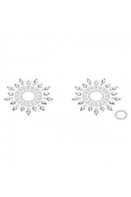Breast Decoration (Pestisi) from Petits Joujoux Gloria Set of 2 - Silver Crystals