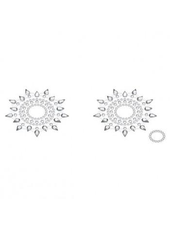 Breast Decoration (Pestisi) from Petits Joujoux Gloria Set of 2 - Silver Crystals