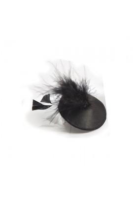 Pastis-Stikini Black with feathers Bijoux Indiscrets Burlesque Pasties Feather