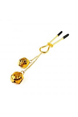 Clitoris with an Art of Sex's tambourine - Beverly clit Class, gold