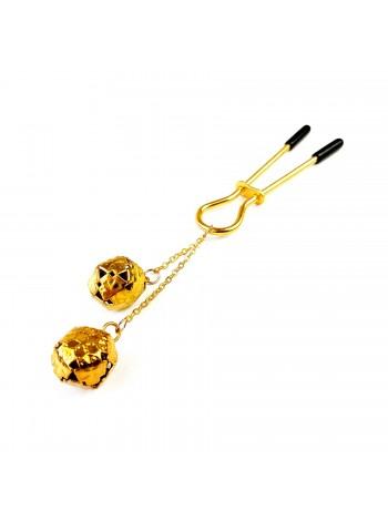 Clitoris with an Art of Sex's tambourine - Beverly clit Class, gold
