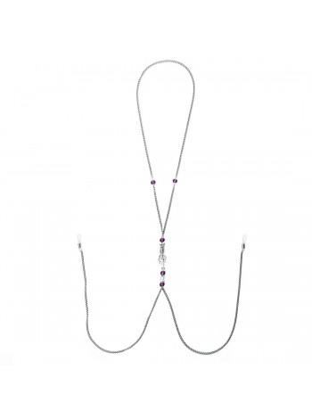 Украшение для сосков Art of Sex - Nipple Clamps Arrow, цвет фиолетовый