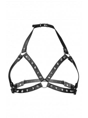 Portupus with metal spikes Fetish Tentation Sexy Adjustable Chest Harness