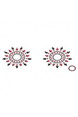 Pastis from Petits Joujoux Gloria Set Of 2 - Black / Red, Decoration on Nipples