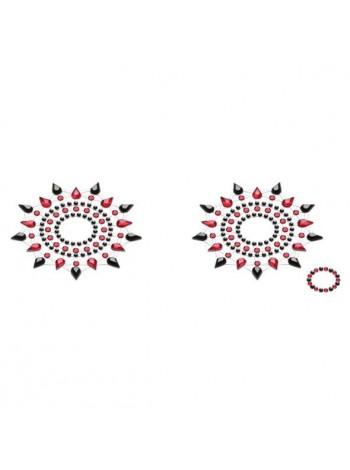 Pastis from Petits Joujoux Gloria Set Of 2 - Black / Red, Decoration on Nipples