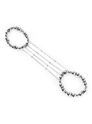 Сексуальна прикраса на пеніс та машонку Art of Sex - Jerome, Срібло