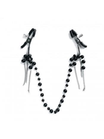 Зажимы для сосков Art of Sex - Nipple clamps Afina Black
