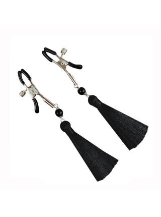 ART SEX OCK Clamp - Nipple Clamps Black Tassels