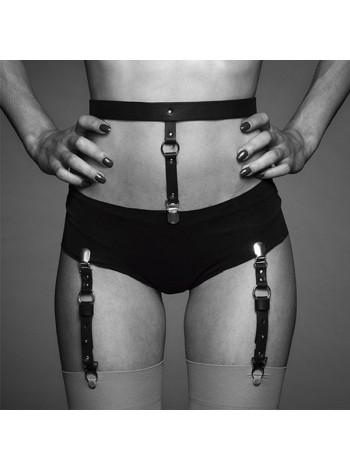 Пояс и подтяжки для чулок Bijoux Indiscrets MAZE - Suspender Belt for Underwear and Stockings Black