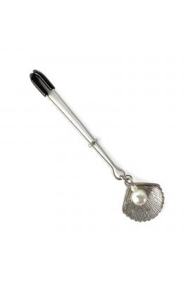Зажим для клитора Art of Sex - Clit Clamp Silver Pearl