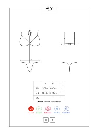 Боди Ailay черный Obsessive