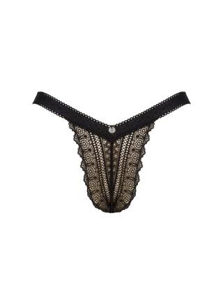 Lace panties with low waist of Obessive Estiqua Panties m/l, black