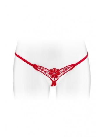 String panties with access Fashion Secret Danuta Red