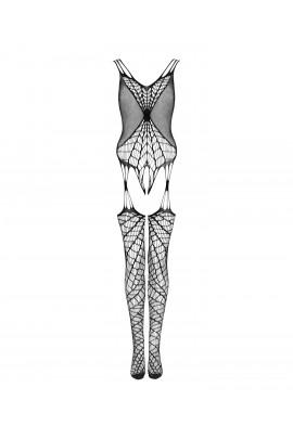 Ажурный бодистокинг под паутину Obsessive Bodystocking G325 black S/M/L, черный, комбинезон, имитаци