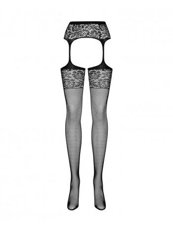 Mesh stinging stocking with mitimation of Hartard Obessive Garter Stockings S500S/M/L, black, with access