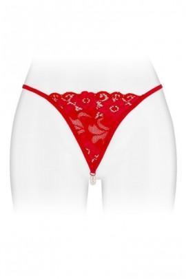 Panties-Thongs with Pearl Thread Fashion Secret Venusina Red