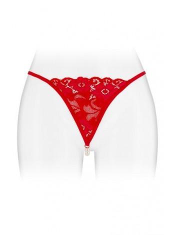 Panties-Thongs with Pearl Thread Fashion Secret Venusina Red