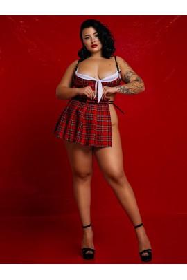 Ролевой костюм школьницы “Фривольная Лолита” XL (юбка и топ)