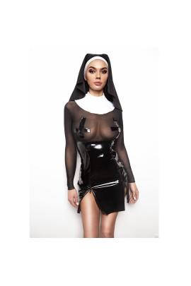 Erotic Suit Monastery Modest Sophie L, Dress, Collar, Headpiece