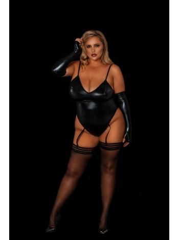 Erotic catsuit Playful Stephanie XL, bodysuit, gloves, no mask