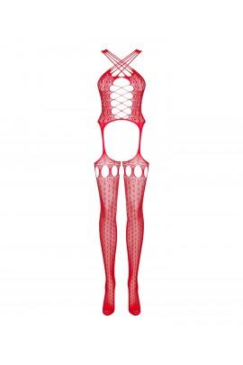 Bodistology ObsESSIVE BODYSTOKING G313 S/M/L RED, Lace, Geometric Decor