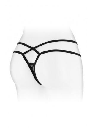 Panties String Fashion Secret Mylene Black with Double Hip Line