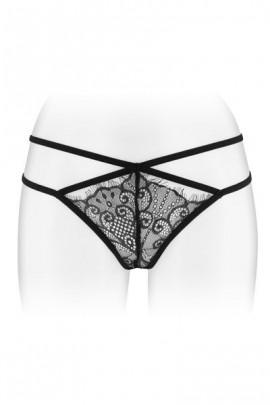 Panties String Fashion Secret Mylene Black with Double Hip Line