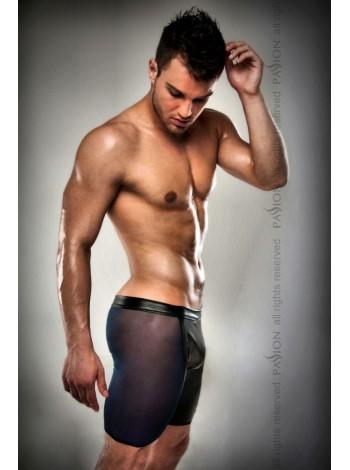Прозрачные мужские шортики Passion 026 SHORT black L/XL