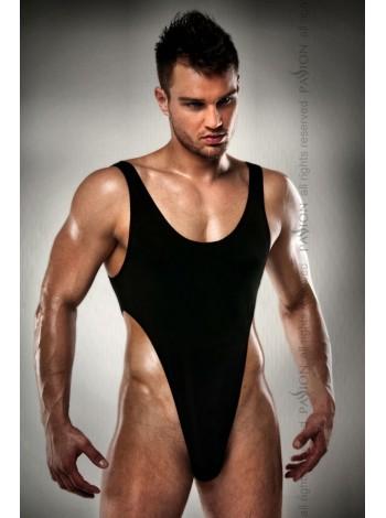 Чоловіче боді з високим вирізом стегна Passion 010 BODY black XXL/XXXL